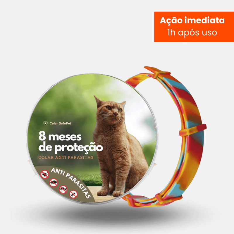 ulgas E Carrapatos Coleira Silicone Anti-Mosquito Proteção Gatos/Cães
